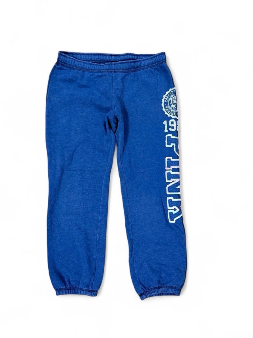 Y2K Victoria’s Secret PINK Low Rise Blue Capri Sweatpants Women’s Size S